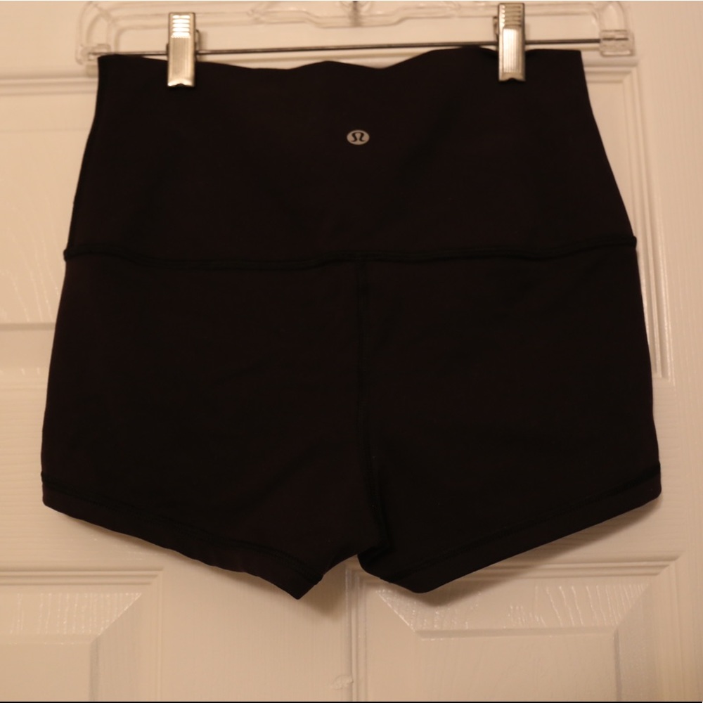 Lululemon Black Shorts - size 6. Worn once!